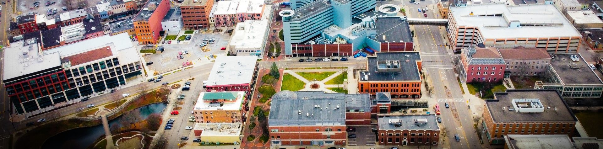 Downtown Kalamazoo Arial View
